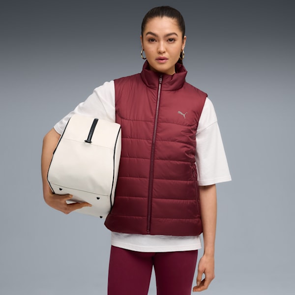 Gilet rembourré ESS Femme, Ruby Shimmer, extralarge